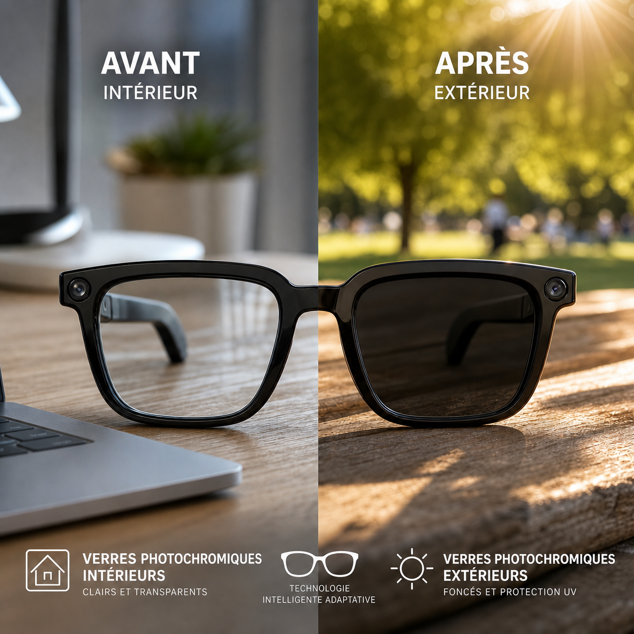 Lunettes Caméra IA 4K