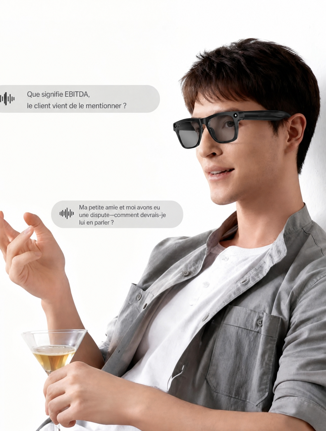 Lunettes Caméra IA 4K